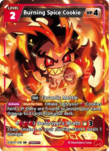 Burning Spice Cookie, The Dark Enchantress War BS11-018