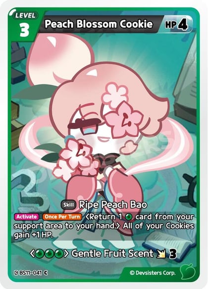 Peach Blossom Cookie, The Dark Enchantress War BS11-041