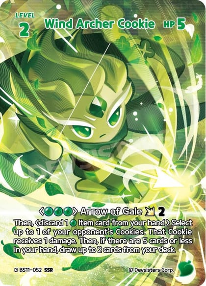 Wind Archer Cookie (SSR), The Dark Enchantress War BS11-052
