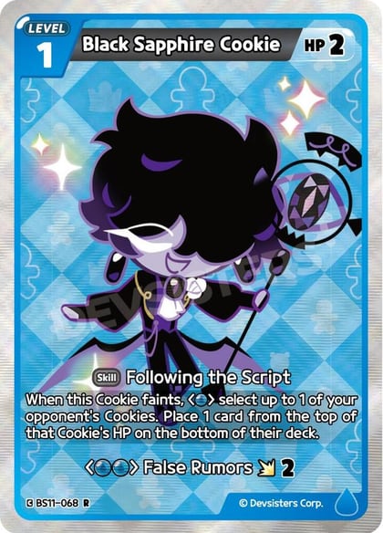 Black Sapphire Cookie, The Dark Enchantress War BS11-068