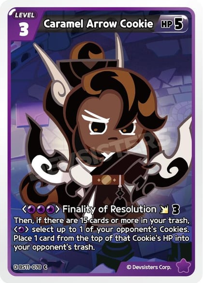 Caramel Arrow Cookie, The Dark Enchantress War BS11-078