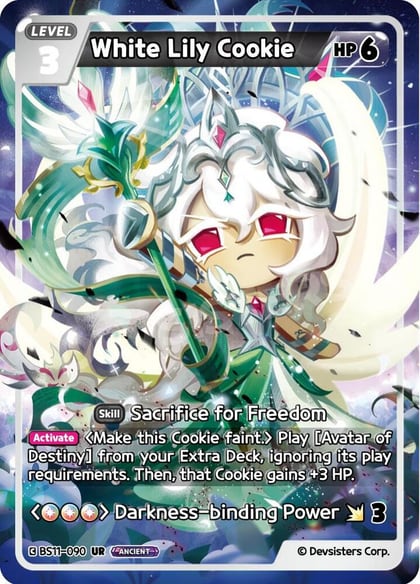 White Lily Cookie (090), The Dark Enchantress War BS11-090