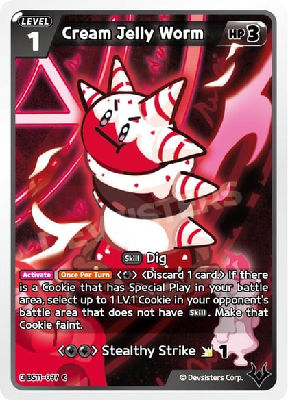 Cream Jelly Worm, The Dark Enchantress War BS11-097