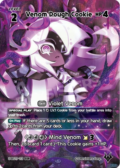 Venom Dough Cookie (SSR), The Dark Enchantress War BS11-113