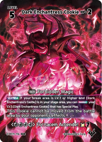 Dark Enchantress Cookie (116) (SUR), The Dark Enchantress War BS11-116