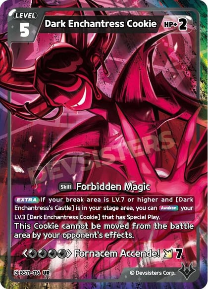 Dark Enchantress Cookie (116), The Dark Enchantress War BS11-116
