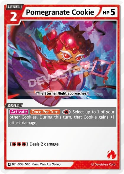 Pomegranate Cookie (SEC), Brave Beginning BS1-008