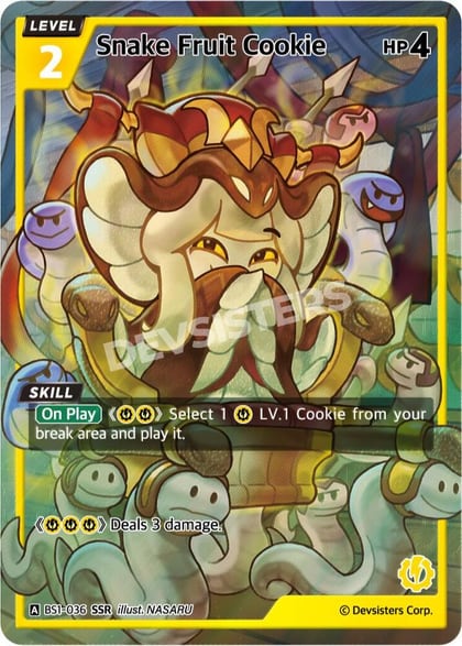 Snake Fruit Cookie (SSR), Brave Beginning BS1-036