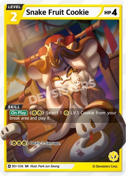 Snake Fruit Cookie, Brave Beginning BS1-036