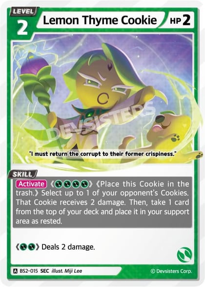 Lemon Thyme Cookie (SEC), Brave Beginning BS2-015
