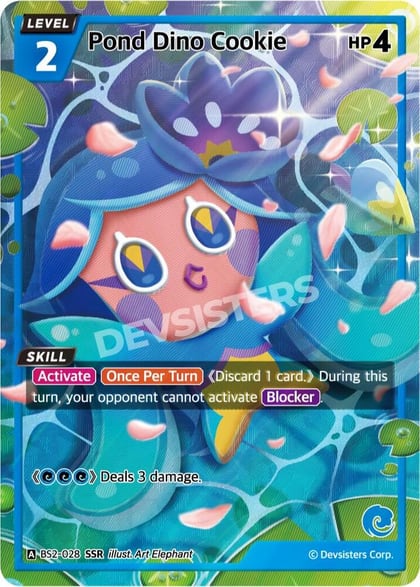 Pond Dino Cookie (SSR), Brave Beginning BS2-028