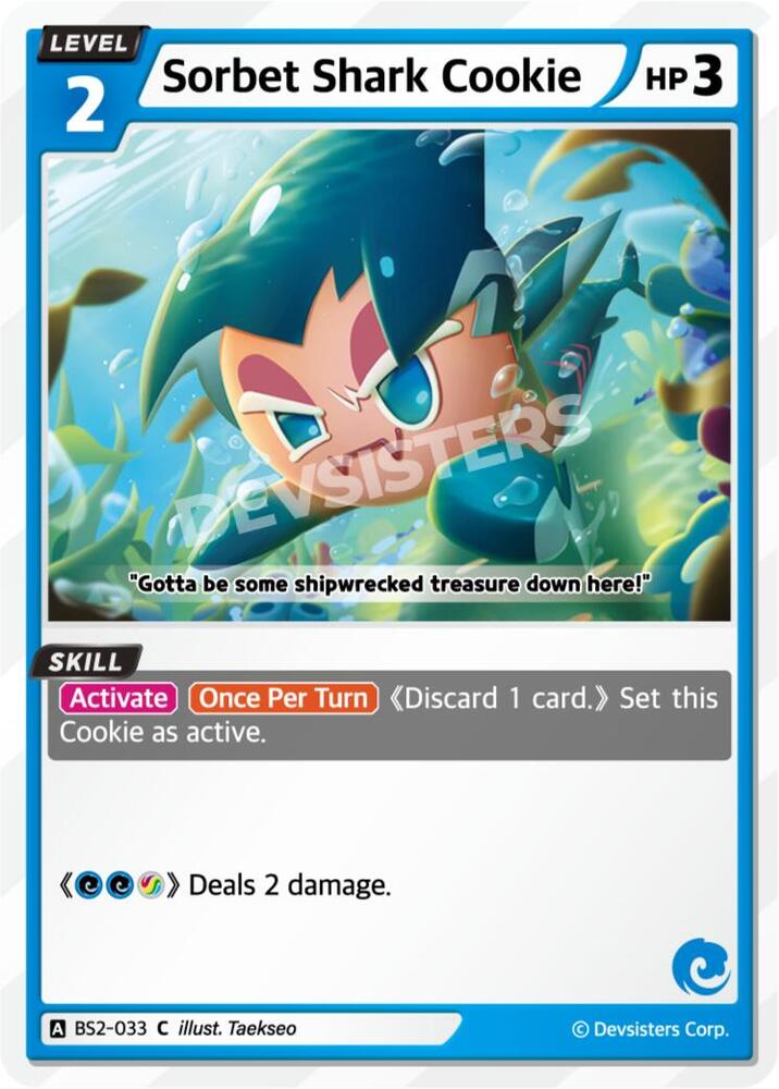 Sorbet Shark Cookie, Brave Beginning BS2-033