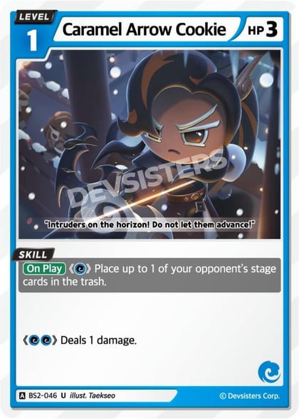 Caramel Arrow Cookie, Brave Beginning BS2-046
