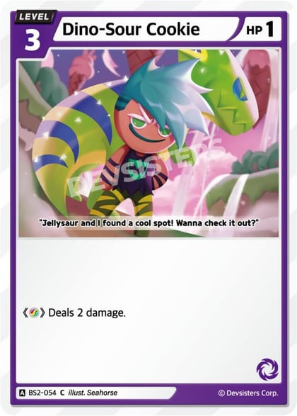 Dino-Sour Cookie, Brave Beginning BS2-054