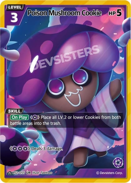 Poison Mushroom Cookie (055), Brave Beginning BS2-055