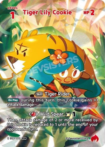 Tiger Lily Cookie (013) (SSR), Age of Heroes and Kingdoms BS3-013