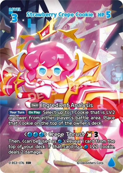 Strawberry Crepe Cookie (SSR), Age of Heroes and Kingdoms BS3-076