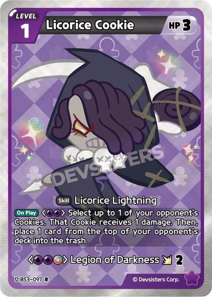Licorice Cookie, Age of Heroes and Kingdoms BS3-097