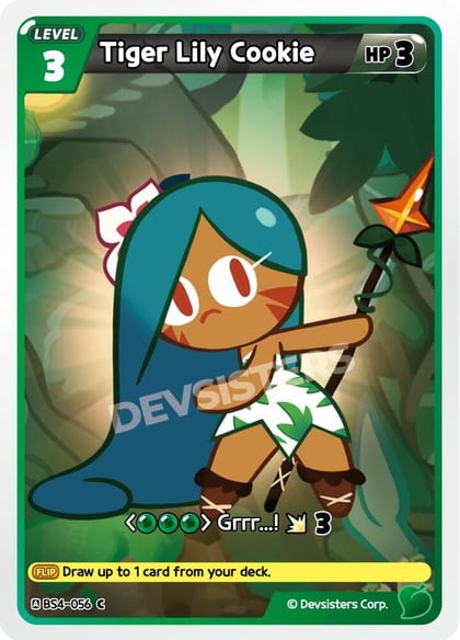Tiger Lily Cookie (056), Age of Heroes and Kingdoms BS4-056
