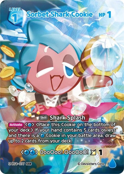 Sorbet Shark Cookie (SSR), Age of Heroes and Kingdoms BS4-077