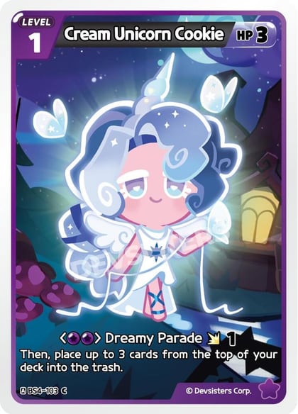 Cream Unicorn Cookie, Age of Heroes and Kingdoms BS4-103