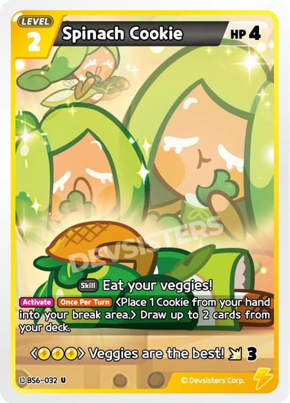 Spinach Cookie (032), Arena of Glory BS6-032