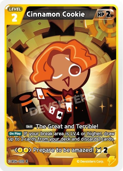 Cinnamon Cookie, Arena of Glory BS6-033