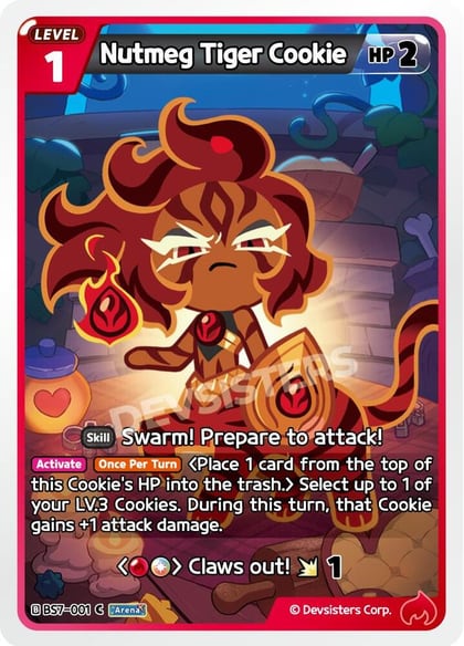 Nutmeg Tiger Cookie, Arena of Glory BS7-001