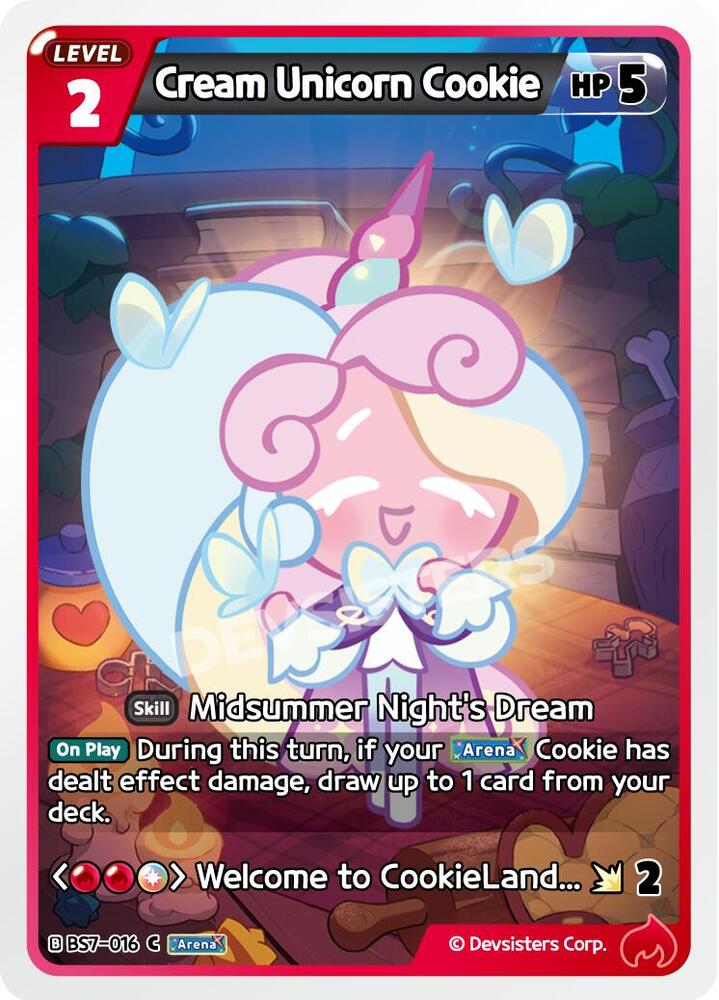 Cream Unicorn Cookie, Arena of Glory BS7-016