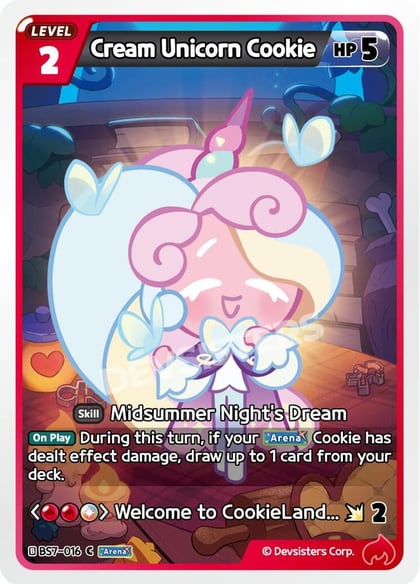 Cream Unicorn Cookie, Arena of Glory BS7-016