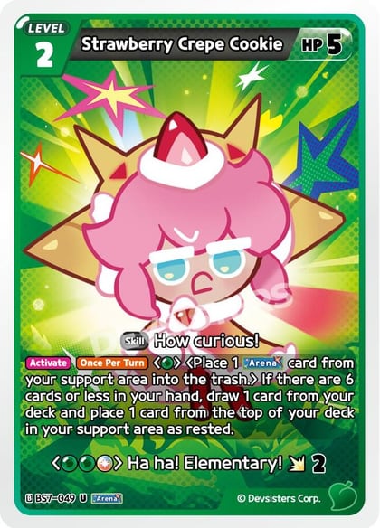 Strawberry Crepe Cookie, Arena of Glory BS7-049