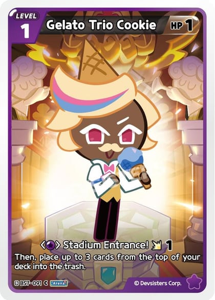 Gelato Trio Cookie, Arena of Glory BS7-091