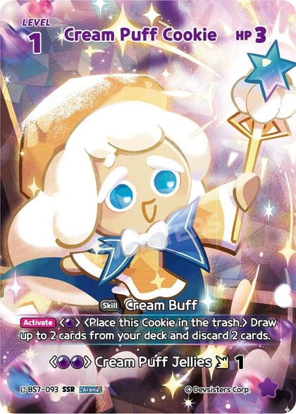 Cream Puff Cookie (093) (SSR), Arena of Glory BS7-093