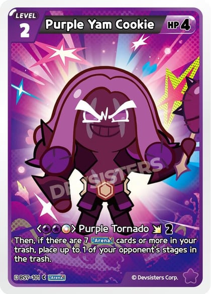 Purple Yam Cookie (101), Arena of Glory BS7-101