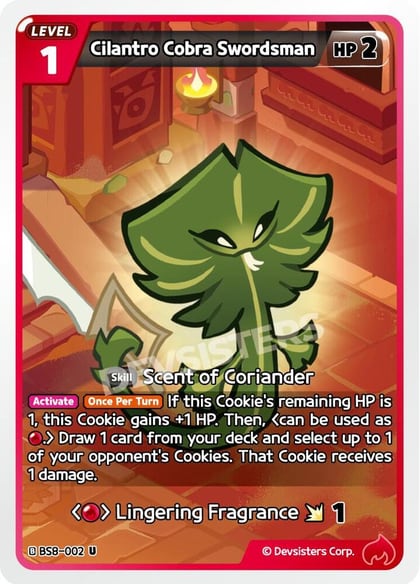 Cilantro Cobra Swordsman, A Game of Truth and Deceit BS8-002
