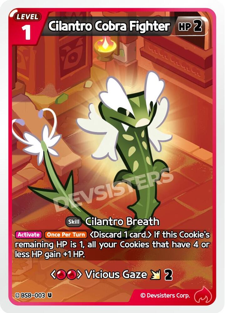 Cilantro Cobra Fighter, A Game of Truth and Deceit BS8-003