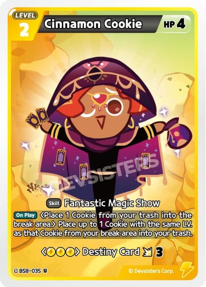 Cinnamon Cookie (035), A Game of Truth and Deceit BS8-035