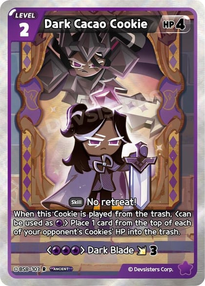 Dark Cacao Cookie (103), A Game of Truth and Deceit BS8-103