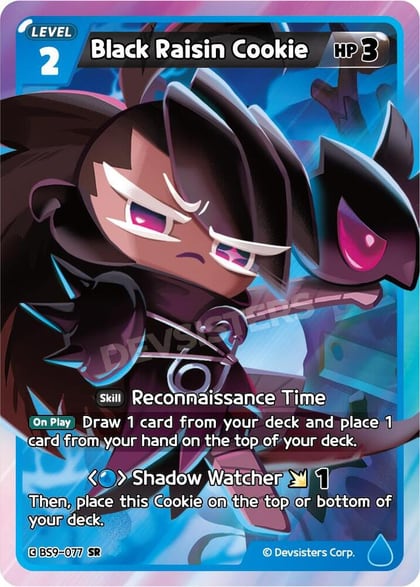 Black Raisin Cookie, A Game of Truth and Deceit BS9-077