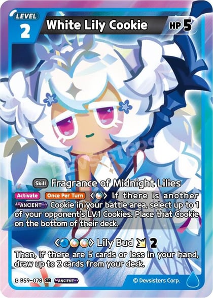 White Lily Cookie, A Game of Truth and Deceit BS9-078