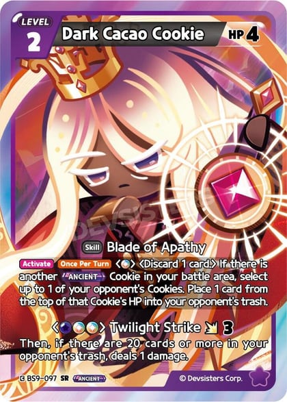 Dark Cacao Cookie, A Game of Truth and Deceit BS9-097