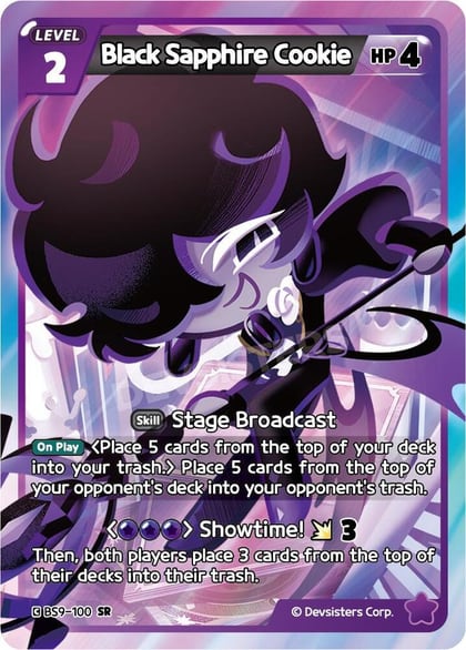 Black Sapphire Cookie, A Game of Truth and Deceit BS9-100
