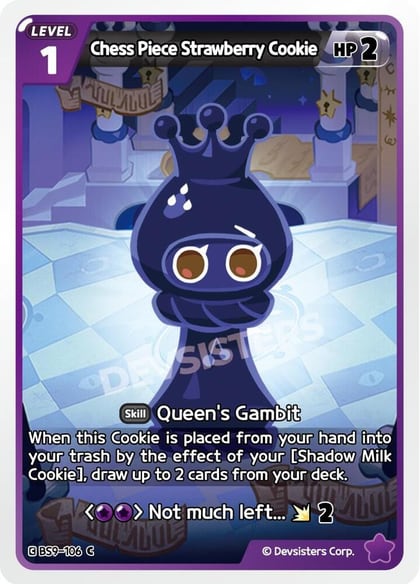 Chess Piece Strawberry Cookie, A Game of Truth and Deceit BS9-106