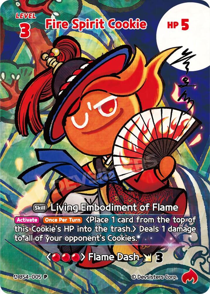 Fire Spirit Cookie, CookieRun: Braverse TCG Collectible Card Sets BS4-005
