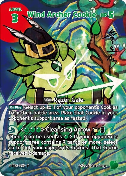 Wind Archer Cookie, CookieRun: Braverse TCG Collectible Card Sets BS4-049
