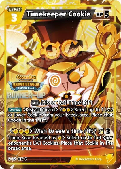 Timekeeper Cookie (Runner-up), Promotion Cards BS1-037