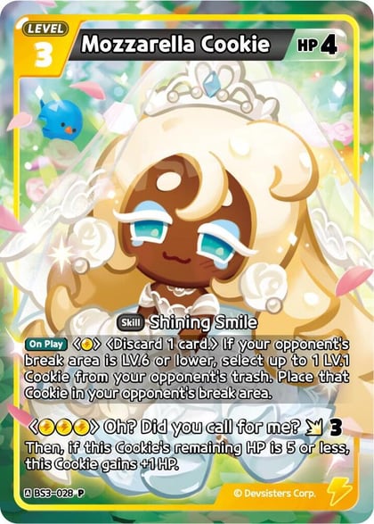 Mozzarella Cookie, Promotion Cards BS3-028