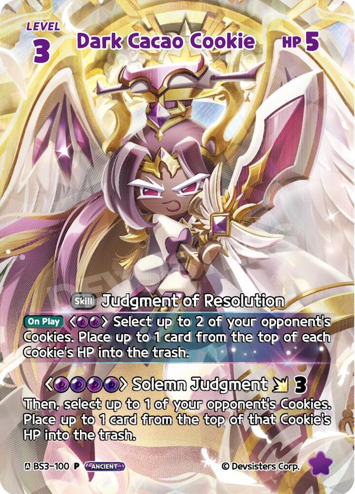 Dark Cacao Cookie (WCS), Promotion Cards BS3-100