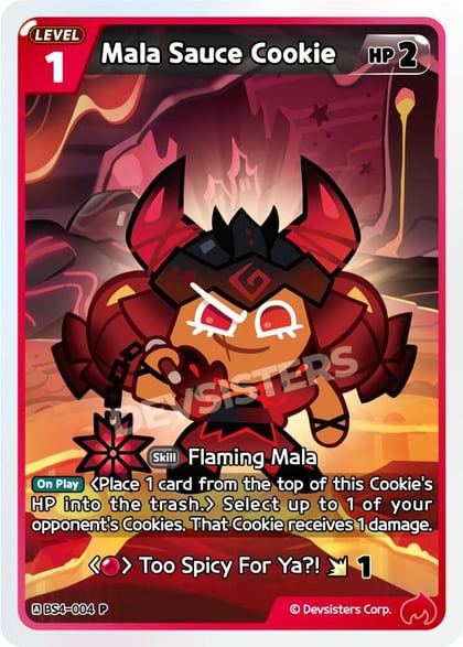 Mala Sauce Cookie (004), Promotion Cards BS4-004