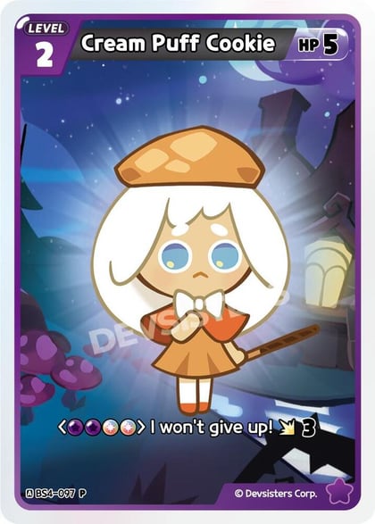 Cream Puff Cookie (097), Promotion Cards BS4-097